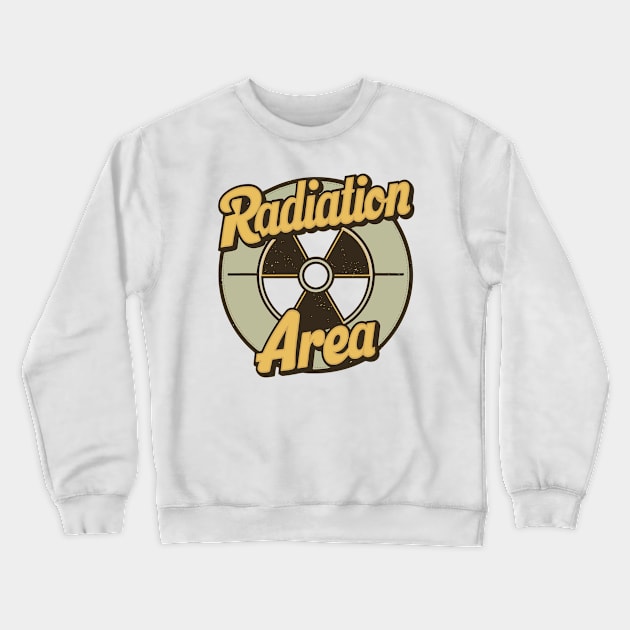 radiation symbol vintage tv Crewneck Sweatshirt by StepInSky